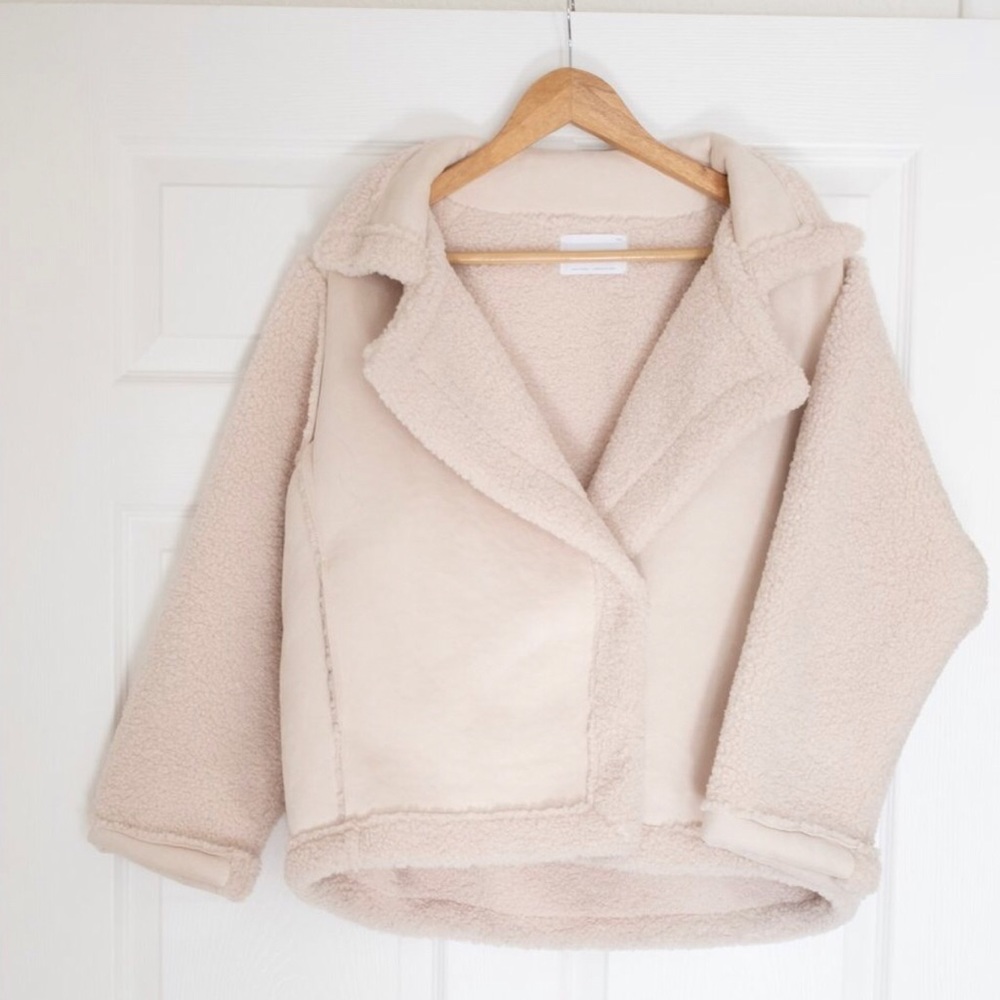 cream teddy coat/jacket